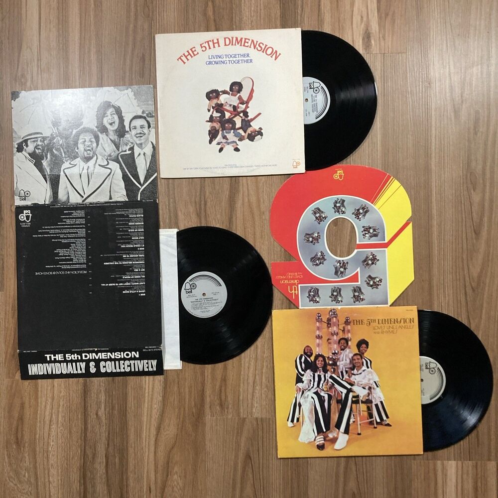 5th Dimension Vinyl LP Lot Set of 3: Love’s Lines, Individually, Living Together